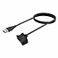 Case2go - Oplaadkabel geschikt voor Huawei Band 2 / 3 / 3 Pro / 4 / 4 Pro - USB-kabel - 1.00 meter - Zwart