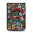 Case2go - E-reader hoesje voor PocketBook Touch HD 3 - Sleepcover - Auto/Wake functie - Magnetische sluiting - Graffiti