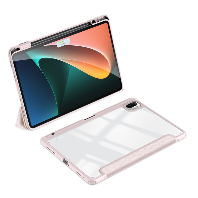 Dux Ducis - Tablet hoes geschikt voor xiaomi pad 5 / 5 Pro - Toby Series - Tri-Fold Book Case - Roze