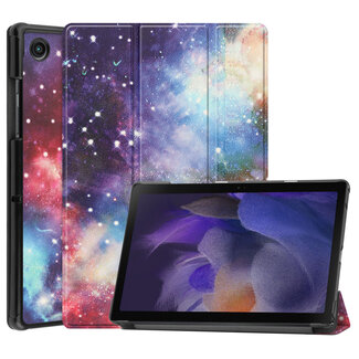 Case2go Tablet hoes geschikt voor Samsung Galaxy Tab A8 (2022 &amp; 2021) tri-fold hoes met auto/wake functie - 10.5 inch - Galaxy