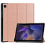 Tablet hoes geschikt voor Samsung Galaxy Tab A8 (2022 &amp; 2021) tri-fold hoes met auto/wake functie - 10.5 inch - Rosé Goud