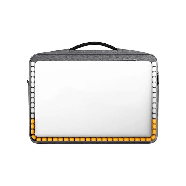 WIWU - Laptoptas- Laptoptas geschikt voor MacBook - Laptophoes- 14 Inch - Laptop Sleeve- Laptop Tas- Pilot Handbag - Grijs