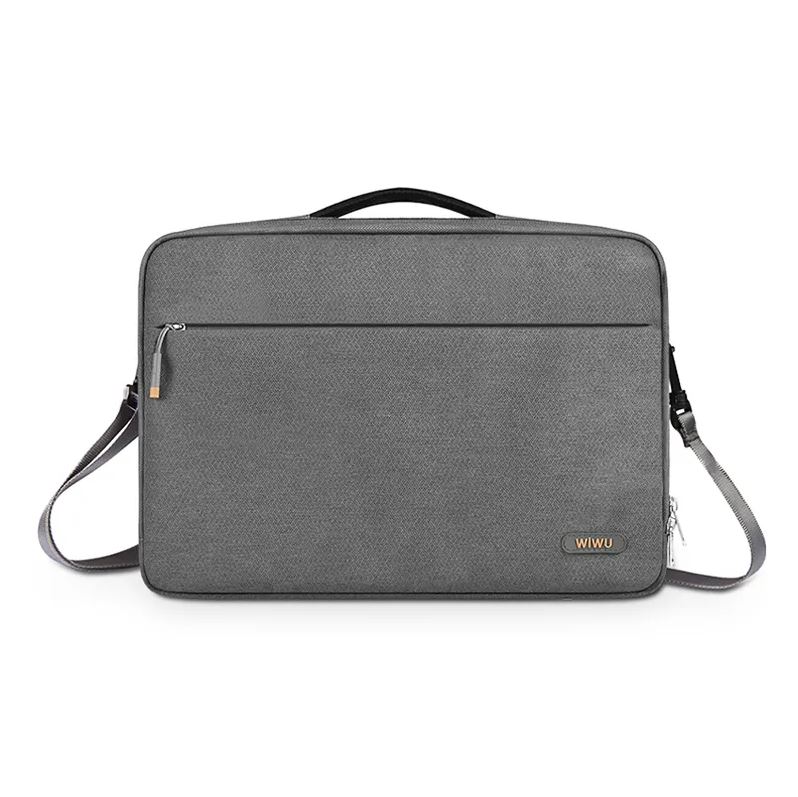 WIWU - Laptoptas geschikt voor MacBook - 14 Inch - Pilot Handbag - Grijs afbeelding