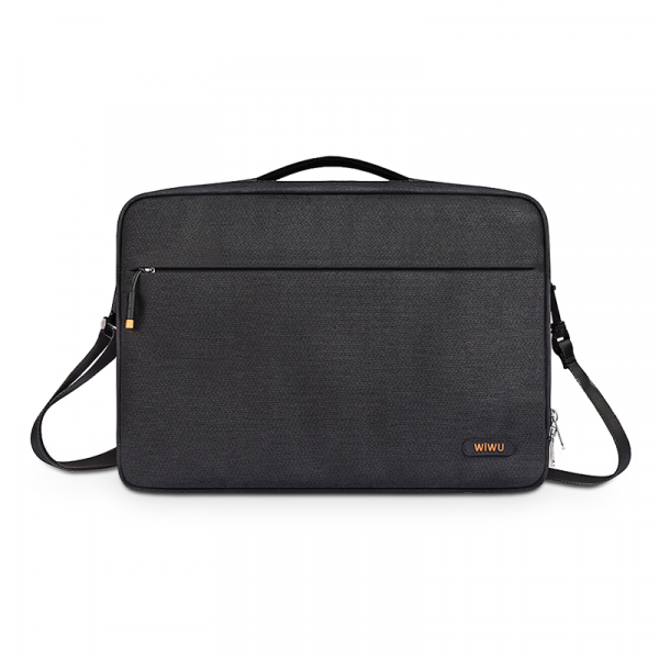 WIWU - Laptoptas geschikt voor MacBook - 14 Inch - Pilot Handbag - Zwart afbeelding