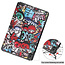 Case2go - Tablet hoes geschikt voor Nokia T20 (2021) - 10.4 Inch - Tri-Fold Book Case - Graffiti