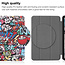 Case2go - Tablet hoes geschikt voor Nokia T20 (2021) - 10.4 Inch - Tri-Fold Book Case - Graffiti