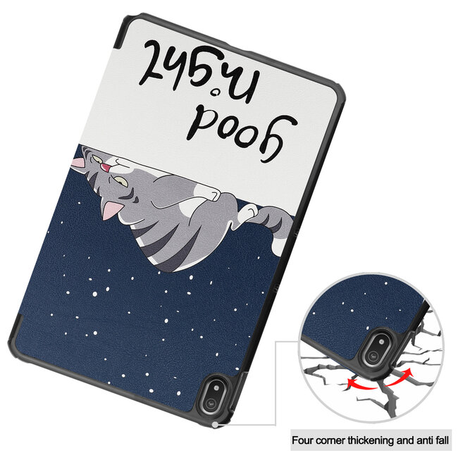 Case2go - Tablet hoes geschikt voor Nokia T20 (2021) - 10.4 Inch - Tri-Fold Book Case - Good Night