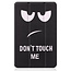 Case2go - Tablet hoes geschikt voor Nokia T20 (2021) - 10.4 Inch - Tri-Fold Book Case - Don’t touch me