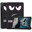 Case2go - Tablet hoes geschikt voor Nokia T20 (2021) - 10.4 Inch - Tri-Fold Book Case - Don’t touch me