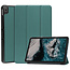 Case2go - Tablet hoes geschikt voor Nokia T20 (2021) - 10.4 Inch - Tri-Fold Book Case - Donker Groen