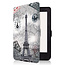 Case2go - E-reader Hoes geschikt voor Kobo Nia - Sleepcover - Auto/Wake functie - Magnetische sluiting - Eiffeltoren