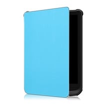 Case2go - E-reader Hoes geschikt voor PocketBook Basic 4 - Sleepcover - Auto/Wake functie - Magnetische sluiting - Licht Blauw
