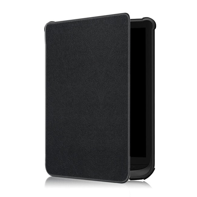 Case2go - E-reader Hoes geschikt voor PocketBook Basic 4 - Sleepcover - Auto/Wake functie - Magnetische sluiting - Zwart