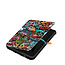 Case2go - E-reader Hoes geschikt voor PocketBook Color - Sleepcover - Auto/Wake functie - Magnetische sluiting - Graffiti