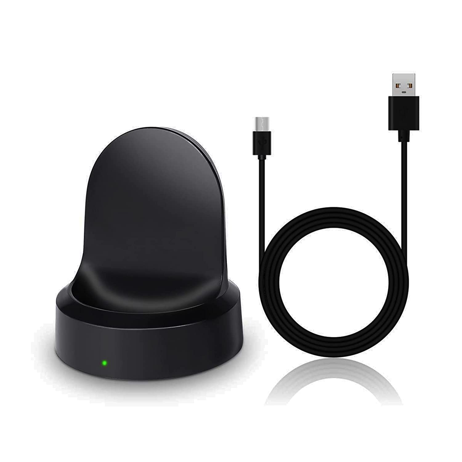 Case2go - Oplaadkabel en oplaadstation geschikt voor Samsung Gear S3 / S2 / Sport - USB-kabel - 0.50 meter - Zwart afbeelding