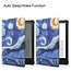 Case2go - E-reader Hoes geschikt voor Amazon Kindle Paperwhite 2021 - Sleepcover - Auto/Wake functie - Magnetische sluiting - Sterrenhemel