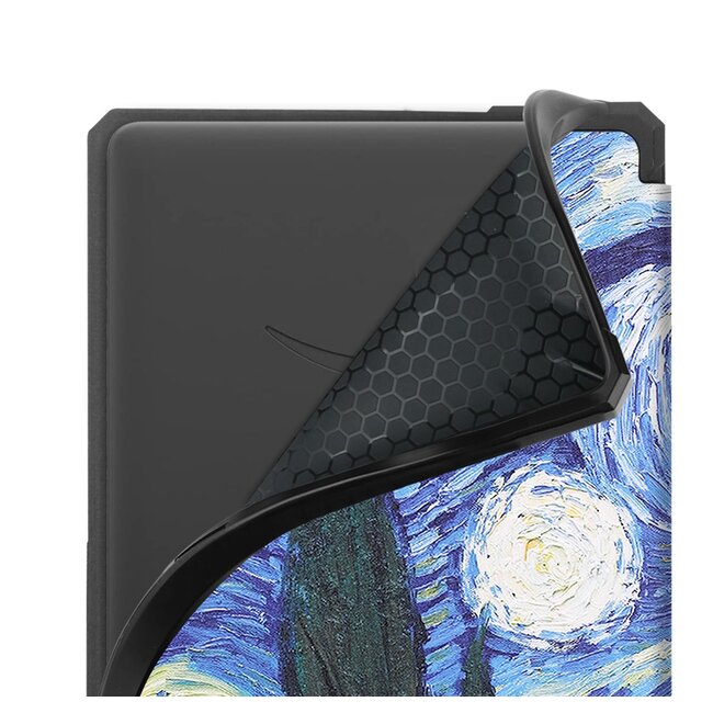 Case2go - E-reader Hoes geschikt voor Amazon Kindle Paperwhite 2021 - Sleepcover - Auto/Wake functie - Magnetische sluiting - Sterrenhemel