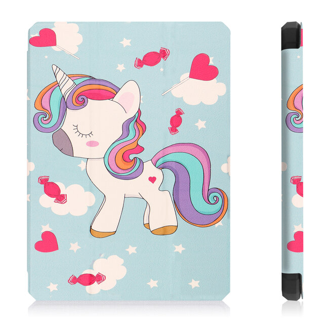 Case2go - E-reader Hoes geschikt voor Amazon Kindle Paperwhite 2021 - Sleepcover - Auto/Wake functie - Magnetische sluiting - Eenhoorn