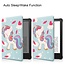 Case2go - E-reader Hoes geschikt voor Amazon Kindle Paperwhite 2021 - Sleepcover - Auto/Wake functie - Magnetische sluiting - Eenhoorn