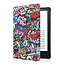 Case2go - E-reader Hoes geschikt voor Amazon Kindle Paperwhite 2021 - Sleepcover - Auto/Wake functie - Magnetische sluiting - Graffiti