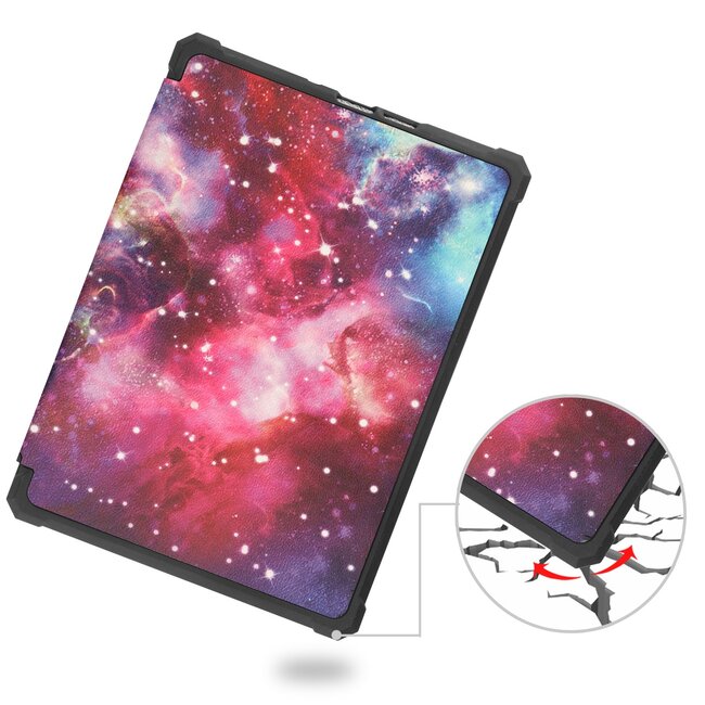 Case2go - E-reader Hoes geschikt voor Amazon Kindle Paperwhite 2021 - Sleepcover - Auto/Wake functie - Magnetische sluiting - Galaxy