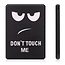 Case2go - E-reader Hoes geschikt voor Amazon Kindle Paperwhite 2021 - Sleepcover - Auto/Wake functie - Magnetische sluiting - Don't Touch Me