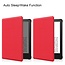 Case2go - E-reader Hoes geschikt voor Amazon Kindle Paperwhite 2021 - Sleepcover - Auto/Wake functie - Magnetische sluiting - Rood
