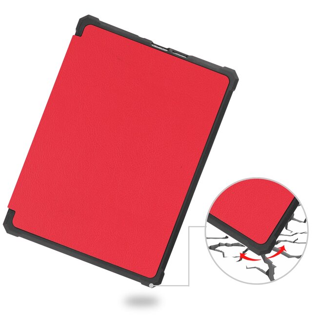 Case2go - E-reader Hoes geschikt voor Amazon Kindle Paperwhite 2021 - Sleepcover - Auto/Wake functie - Magnetische sluiting - Rood