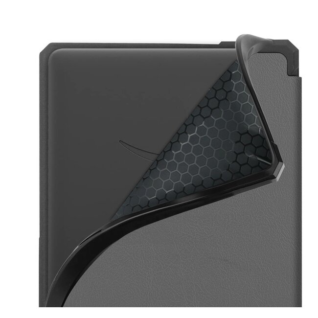 Case2go - E-reader Hoes geschikt voor Amazon Kindle Paperwhite 2021 - Sleepcover - Auto/Wake functie - Magnetische sluiting - Grijs