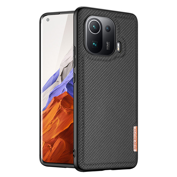 Dux Ducis - Hoesje geschikt voor Xiaomi Mi 11 Pro - Fino Series - Back Cover - Zwart afbeelding
