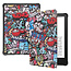 Case2go Case2go - E-reader Hoes geschikt voor Amazon Kindle Paperwhite 2021 - Sleepcover - Auto/Wake functie - Magnetische sluiting - Graffiti