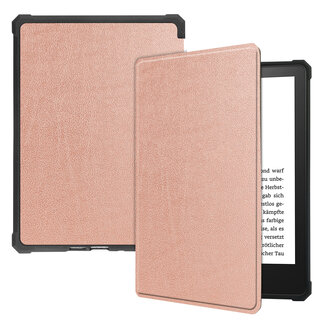 Case2go Case2go - E-reader Hoes geschikt voor Amazon Kindle Paperwhite 2021 - Sleepcover - Auto/Wake functie - Magnetische sluiting - Rosé Goud