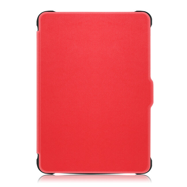 Case2go - E-reader Hoes geschikt voor Kobo Clara HD - Sleepcover - Auto/Wake functie - Magnetische sluiting - Rood