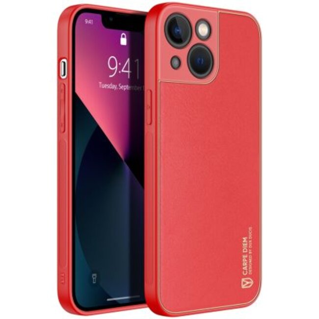 Dux Ducis - Hoesje geschikt voor  iPhone 13 Mini - Yolo Series - Rood