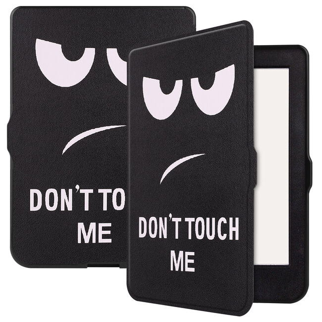 Case2go - E-reader Hoes geschikt voor Kobo Nia - Sleepcover - Auto/Wake functie - Magnetische sluiting - Don't touch me