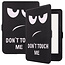 Case2go - E-reader Hoes geschikt voor Kobo Nia - Sleepcover - Auto/Wake functie - Magnetische sluiting - Don't touch me