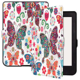 Case2go Case2go - E-reader Hoes geschikt voor Kobo Nia - Sleepcover - Auto/Wake functie - Magnetische sluiting - Vlinders