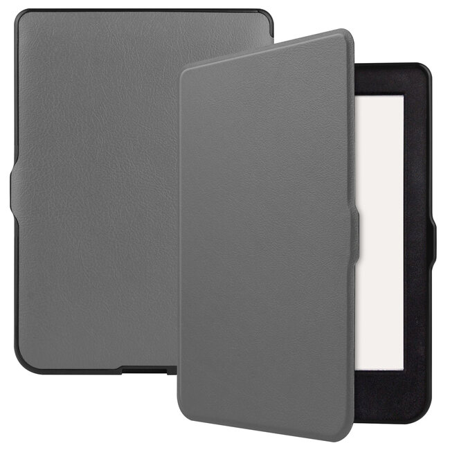 Case2go - E-reader Hoes geschikt voor Kobo Nia - Sleepcover - Auto/Wake functie - Magnetische sluiting - Grijs