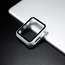 Case2go - Hoesje en Screenprotector geschikt voor Apple Watch 7 - 41mm - Full Cover Screenprotector - TPU case voor Series 7 - 41 mm - Wit