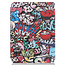 Case2go - Tablet Hoes geschikt voor de Microsoft Surface Go 3 - Tri-Fold Book Case - Graffiti