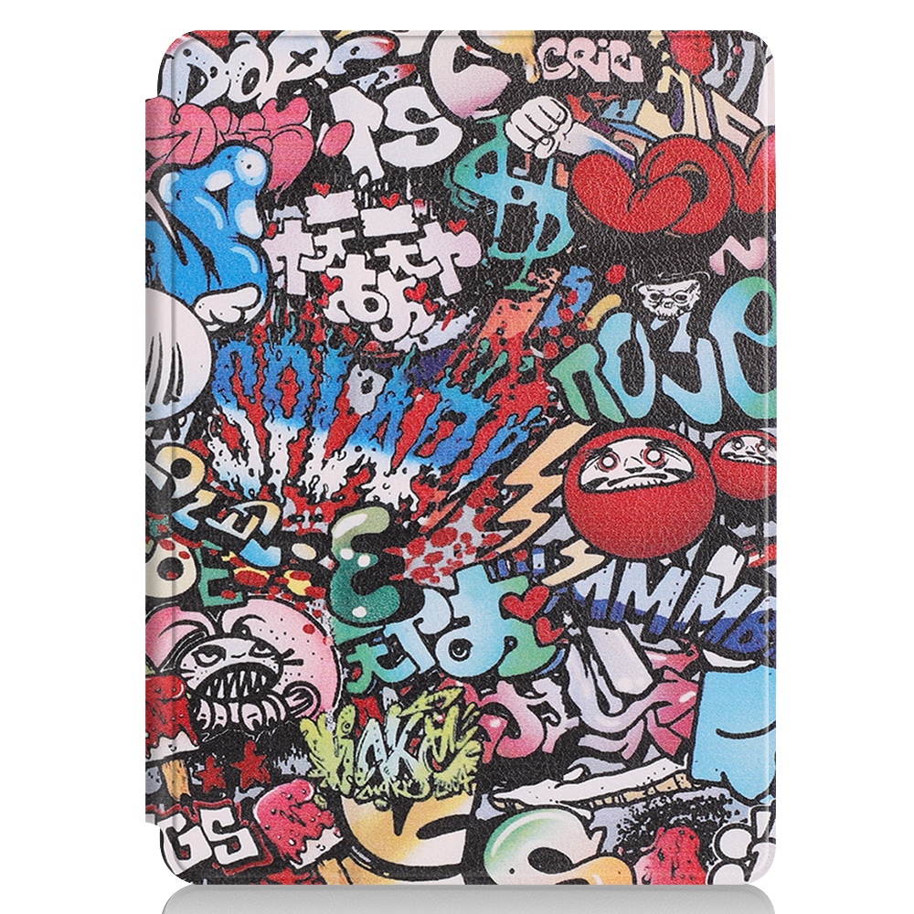 Case2go - Tablet hoes geschikt voor Microsoft Surface Go / Go 2 / Go 3 / Go 4 - Tri-Fold Book Case - Graffiti afbeelding