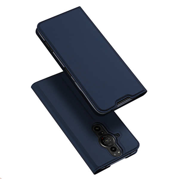 Dux Ducis - Telefoonhoesje geschikt voor Sony Xperia Pro-I - Skin Pro Book Case - Blauw afbeelding