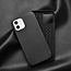 WIWU -  Telefoon Hoesje geschikt voor iPhone 12 / 12 Pro - Calfskin Back Cover - Zwart