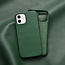 WIWU -  Telefoon Hoesje geschikt voor iPhone 12 / 12 Pro - Calfskin Back Cover - Groen