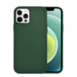 WIWU WIWU -  Telefoon Hoesje geschikt voor iPhone 12 / 12 Pro - Calfskin Back Cover - Groen