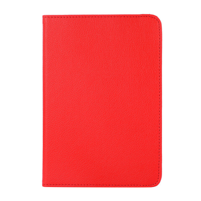 Case2go - Tablet hoes geschikt voor Apple iPad Mini 6 (2021) / Mini 7 (2024) - 8.3 Inch - Draaibare Book Case Cover - Rood