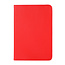 Case2go - Tablet hoes geschikt voor Apple iPad Mini 6 (2021) / Mini 7 (2024) - 8.3 Inch - Draaibare Book Case Cover - Rood