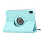 Case2go - Tablet hoes geschikt voor iPad Mini 6 (2021) - 8.3 Inch - Draaibare Book Case Cover - Licht Blauw