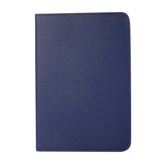 Case2go - Tablet hoes geschikt voor iPad Mini 6 (2021) - 8.3 Inch - Draaibare Book Case Cover - Donker Blauw