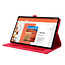 Case2go - Tablet hoes geschikt voor xiaomi pad 5 / 5 Pro - 11 Inch - Book Case met Soft TPU houder - Rood